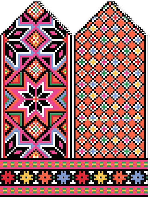 Ukrainian Stained Glass Mittens